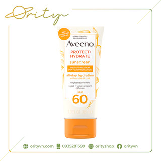Kem chống nắng Aveeno Protect + Hydrate Broad-Spectrum Sunscreen All-day Hydration SPF60