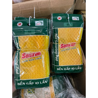 Miếng rửa chén cao cấp siêu bền chống trầy xước hiệu sam ran .M,Xl