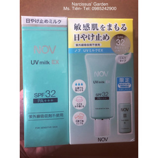 Kem chống nắng Nov uv milk ex spf 32