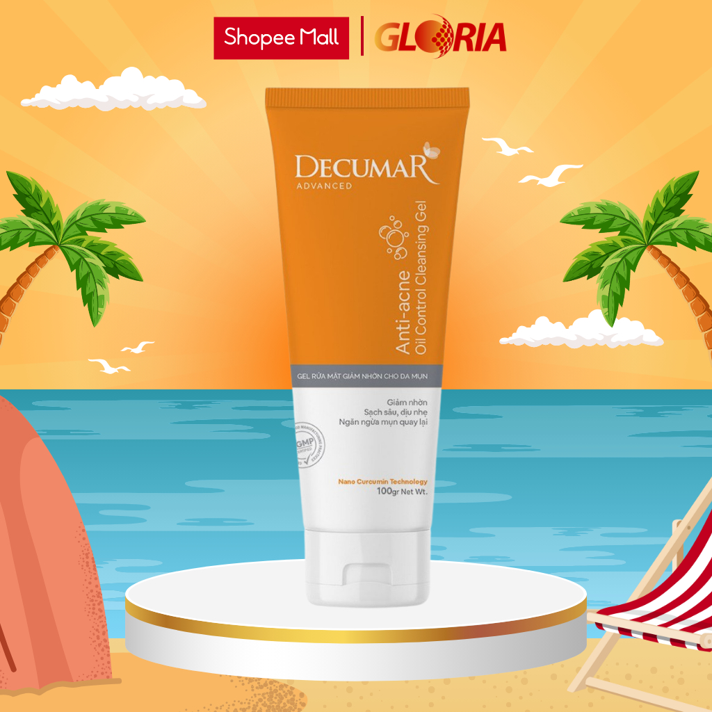 Gel rửa mặt ngừa mụn Decumar Clean