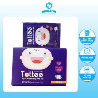 Gạc răng miệng cho bé Tottee hộp 30 gói