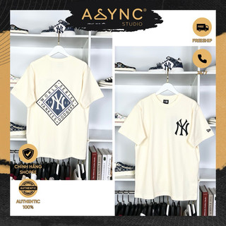 (Auth) Áo Thun New Era x MLB NY New York Yankees Archive Patch Màu Trắng Kem | CODE: 122046145 - Async Studio