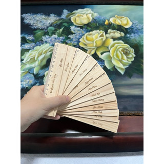 (Siêu rẻ) Thước gỗ khắc tên theo yêu cầu