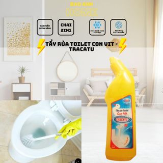 Tẩy bồn cầu, tẩy rửa toilet con vịt 500ml - tẩy sạch 99,9%