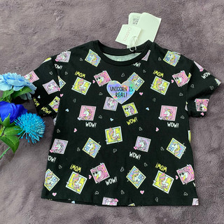 Áo Cộc Tay Bé Gái Nhí, Chất Cotton Mềm Mịn, Hàng Dư 00142