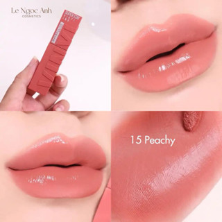 [CHÍNH HÃNG 100%] SON BÓNG LÌ MAYBELLINE SUPER STAY VINYL INK MÀU #10, #15, #25, #35