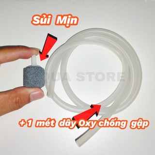 1 mét dây oxy loại tốt và cục sủi mịn