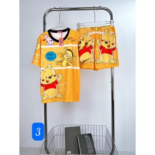 [HCM] (40-62kg) Đồ bộ đùi thun lạnh 3D hoạt hình.doraemon-lotso-gấu pooh-mickey-kitty.hongduyen2188