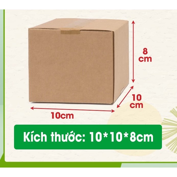 Hộp 10x10x8 cm - Combo 100 Thùng hộp carton đóng hàng - Hộp ship code - 100 hộp