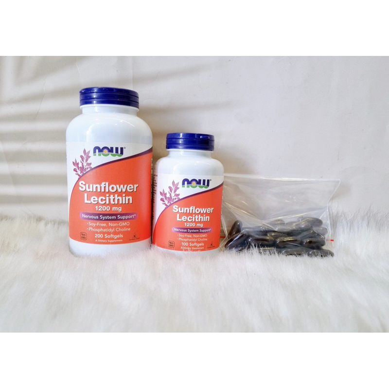 [HÀNG MỸ CÓ BILL] Viên uống Now Food Sunflower Lecithin 200 viên.