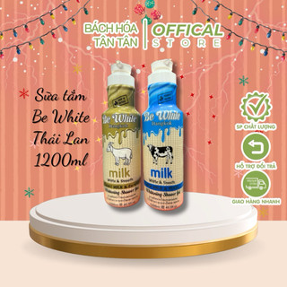 Sữa tắm Be White Bangkok Hương sữa dê và sữa bò 1200ml dưỡng trắng da