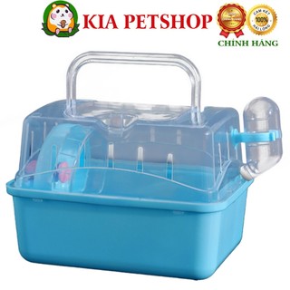Lồng vận chuyển Hamster, Lồng Hamster mika đầy đủ phụ kiện đế màu