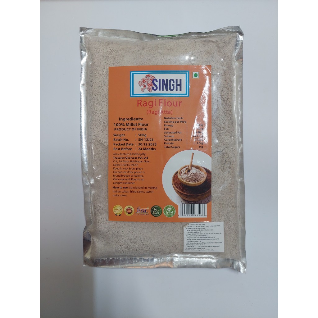 Singh Ragi Flour (Finger Millet) - Bột Ragi Ấn Độ - Ragi atta Indian - Mandua Atta -  Finger milet f