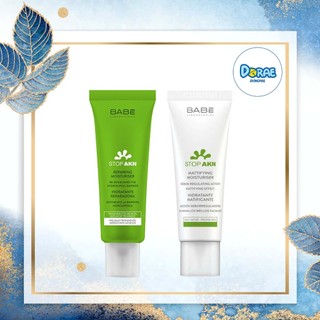 ✅[Chính hãng BABE] Kem dưỡng ẩm ngăn ngừa mụn, giảm bóng nhờn cho da dầu mụn Babe Stop AKN Mattifying Moisturiser 50ml