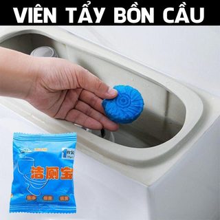 COMBO 3 Viên tẩy vệ sinh bồn cầu tẩy sạch mảng bám vết ố bên trong bồn cầu hương thơm dịu nhẹ tươi mát