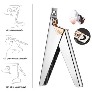 Kìm bấm móng giả inox - kềm cắt móng loại tốt chuyên dụng cho dân làm móng Angelica