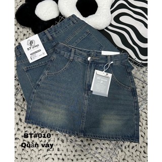CHÂN VÁY JEANS NỮ, CHÂN VÁY FORM A CÓ QUẦN TRONG VẢI QC MỀM THẢO XINH STORE 010
