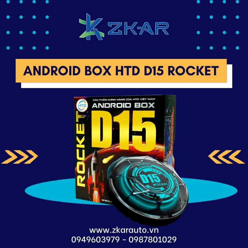 Android Box Ô Tô HTD D15 Rocket