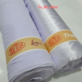 Vải Lụa Thái Tuấn Trắng Xanh May Áo Dài