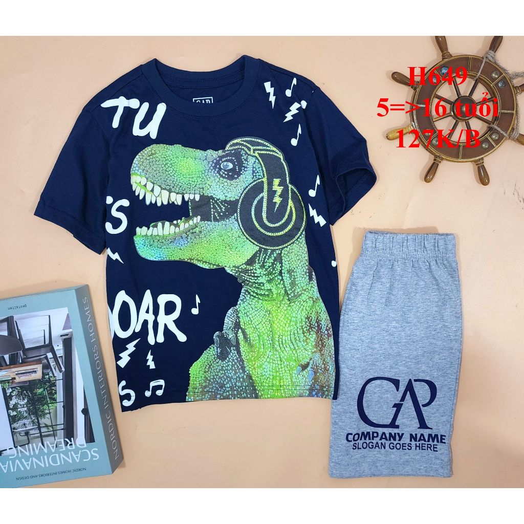 * Mã H649: Bộ bé trai, chất vải cotton 100% mềm mịn, chất và hình in đẹp xuất sắc.