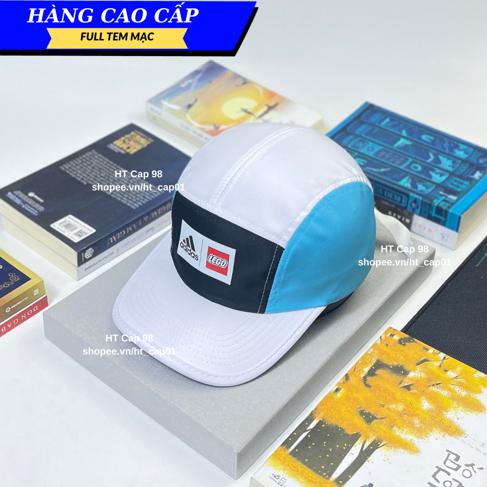 Mũ Lưỡi Trai Nón Kết ADIDAS x LEGO Form Dáng 5 Panel Vải Kaki Cotton Màu Trắng Xanh Đen Thời Trang