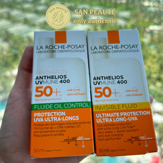 [BILL PHÁP] Kem chống nắng La Roche Posay ANTHELIOS Invisible Fluid Shaka/ Oil Control SPF 50+ 50ml