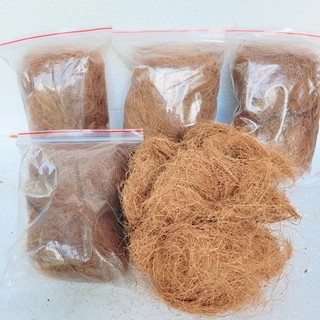 Chỉ xơ dừa, sơ dừa sợi, xơ dừa chỉ giữ ẩm, trồng lan, phủ gốc thay rơm