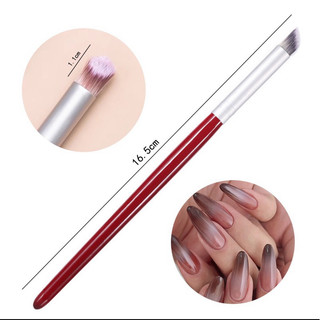 Cọ dặm ombre cán gỗ đầu tròn làm móng