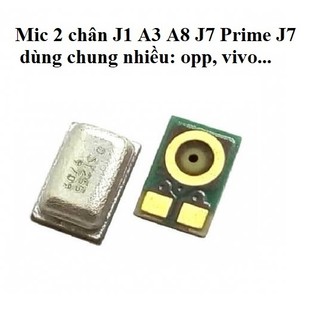 Mic 2 chân điện thoại samsung J1 A3 A8 J7 Prime J7 dùng chung nhiều mã