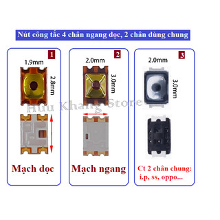 Nút công tắc ngang dọc oppo, vivo, ss, ip... | giá rẻ