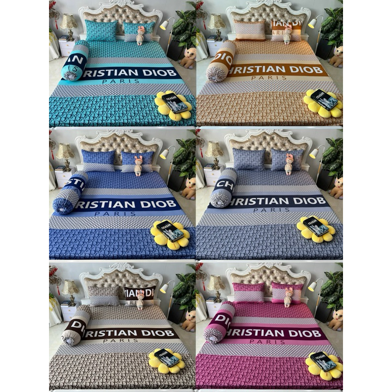 Bộ Drap Thun HAN QUOC 3D mát lạnh 4 món