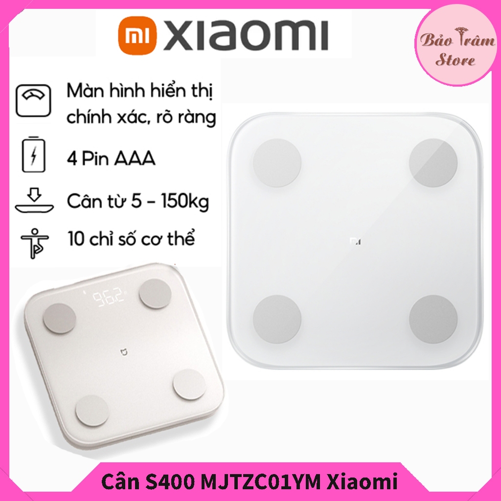 Cân điện tử Xiaomi Mijia S400 MJTZC01YM - Kết nối App Bluetooth - Đo tình trạng thể chất, bảo vệ sức