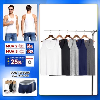 Bộ 5 áo thun ba lỗ nam thoáng mát mềm mịn ABL01 PigoFashion có nhiều màu ngẫu nhiên