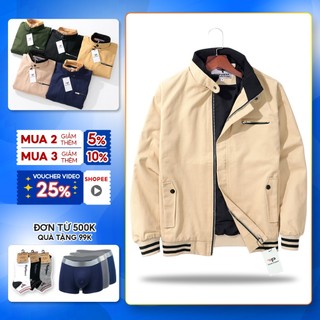 Áo khoác kaki nam phối bo cao cấp SPMPAKK68 dáng ôm người thời trang nhiều màu - PigoFashion