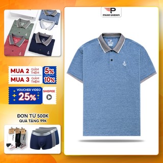 Áo polo nam cổ bẻ SPMAHT08 cổ phối bo, form suông, dày dặn - PigoFashion