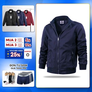 Áo Khoác dù nam cổ đứng túi khóa kéo cao cấp SPMAKD25 -2- PigoFashion