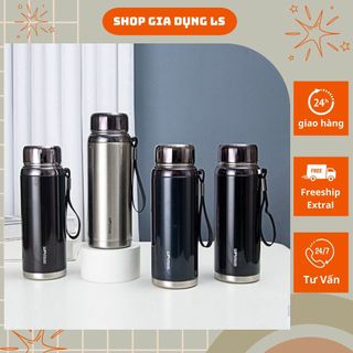 Bình giữ nhiệt cao cấp giữ nhiệt 24h chất liệu inox 304 dung tích 1200ml 1500ml