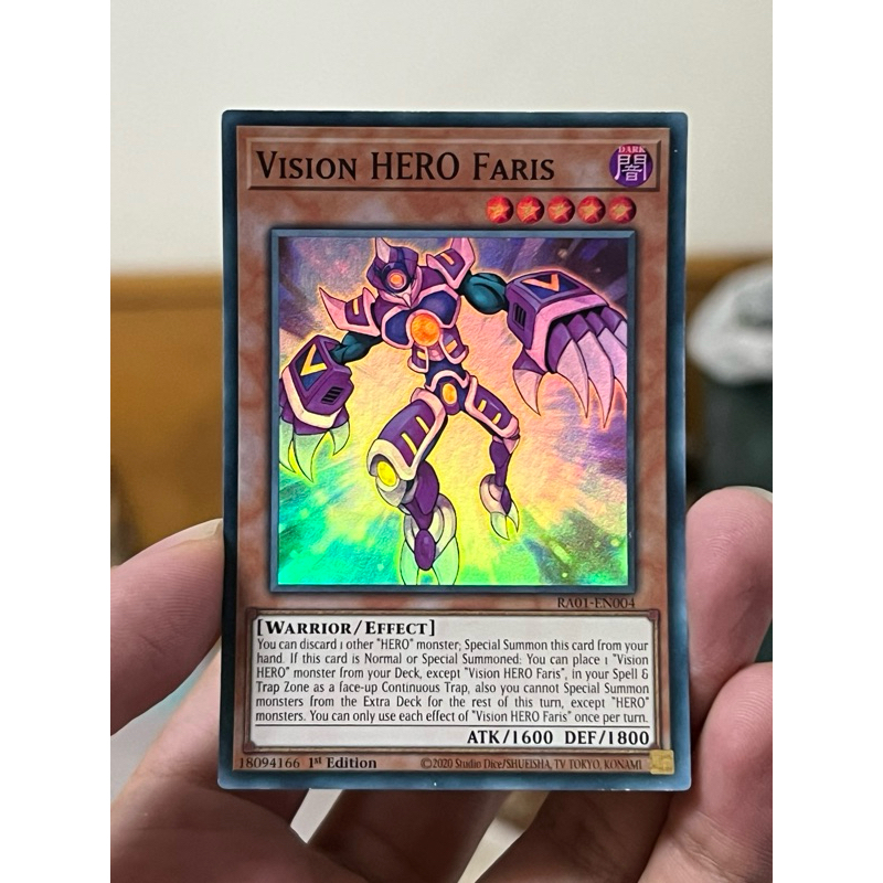 Thẻ bài Yugioh Vision HERO Faris