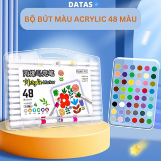 Bút Màu marker Acrylic sơn đánh dấu Lalunavn nhiều mực hơn 50% bộ 24,36,48,60 màu.