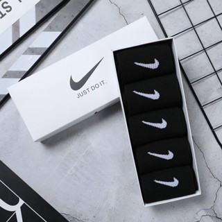 Tất nike nam nữ cổ cao thể thao, tất cao cổ cao cấp Vớ đen