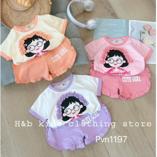 Bộ quần áo bé gái- Bộ đồ bé gái quần bèo dễ thương cho bé từ 1 tuổi đến 5 tuổi