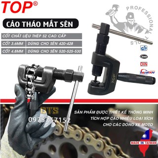 Cảo mắt sên thép đúc nguyên khối TOP | Vam tháo đột xích xe máy, vam đột xích, cảo cắt xích tải xe máy size 3.6mm 4.8mm