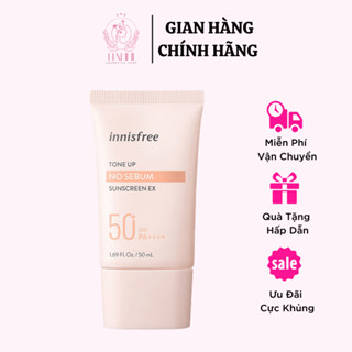 kem Chống Nắng Nâng Tone, Kiềm Dầu Innisfree Tone Up No Sebum / Intensive Triple-Shield 50ml hanni beauty