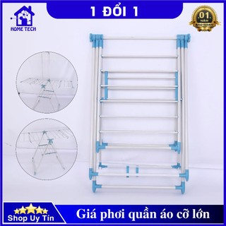 Giá Phơi Quần Áo Cỡ Đại Kèm Thanh Phơi Chăn LOYAL kích cỡ lớn gấp gọn tiện lợi, thép chắc chắn sơn chống gỉ cao cấp