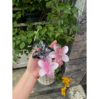 Kẹp hoa sứ thạch hồng 8cm