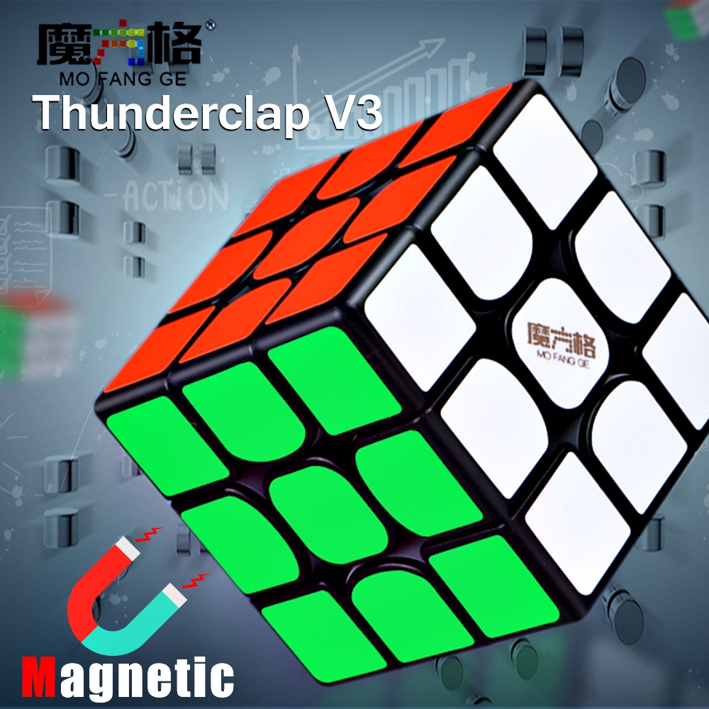 Rubik 3x3 QiYi Thunderclap V3M 3x3x3 Có Nam Châm Khối Rubik 3 Tầng - chính hãng mod nam châm