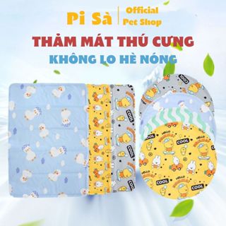 Thảm mát mùa hè chống nóng cho thú cưng | Đệm gel làm mát chó mèo tránh sốc nhiệt sử dụng mùa nóng