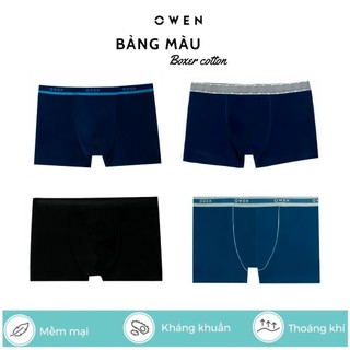 OWEN - Quần lót nam Boxer chất cotton Owen mềm mát, co dãn 4 chiều, thấm hút thốt