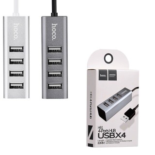 Hub 4 cổng usb hoco hb1 chính hãng hoco, bộ chia usb hb1 chất liệu vỏ hợp kim nhôm cao cấp chinh hãng - an store