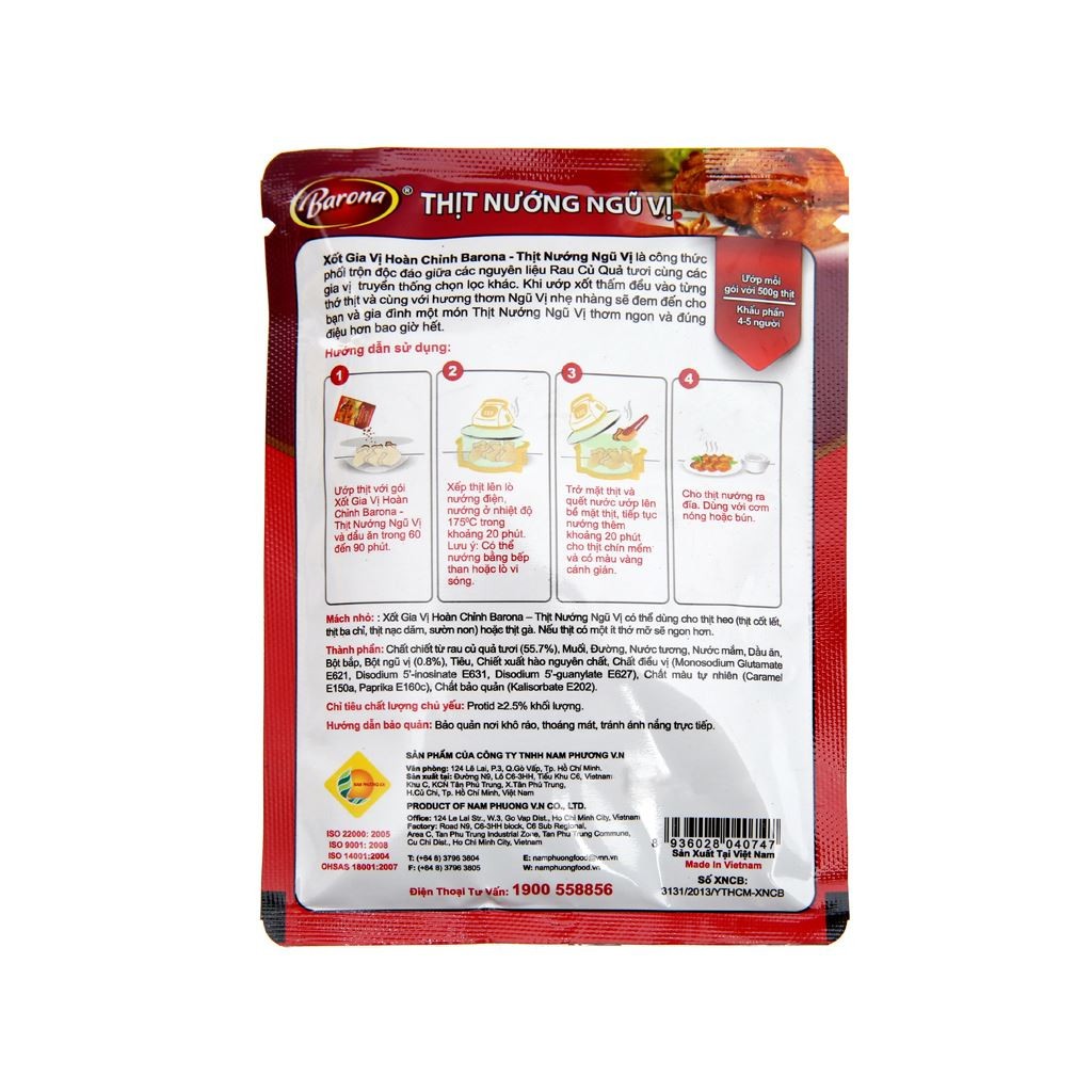 Xốt gia vị hoàn chỉnh - xốt ướp thịt nướng ngũ vị  gói 80gr [HN giao hàng hỏa tốc] - Ảnh 3